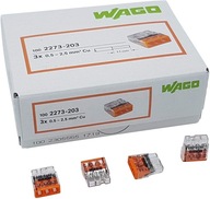 WAGO 2273-203 rýchlospojka 0,5-2,5 mm² / 3 100 ks WAGO 2273-203 rýchlospojka 0,5-2,5 mm² / 3 100 ks