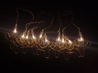 Ozdobná LED reťaz - zlaté kaktusy 2,3 m