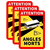 Samolepka mŕtveho uhla ANGLES MORTS BUS sada 3 ks Samolepka mŕtveho uhla ANGLES MORTS BUS sada 3 ks