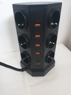 HOVNEE predlžovací kábel 12 zásuviek 2500W 10A USB