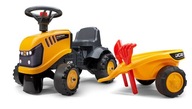 Traktor FALK JCB pre deti 1-3 roky / max 25 kg