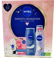 Sada kozmetiky Nivea Roll Balsam, sprchový gél, rúž 4v1 Sada kozmetiky Nivea Roll Balsam, sprchový gél, rúž 4v1