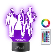 Supernatural Sam Dean Castiel Nočná lampa Váš nápis Darček 3D LED gravírovanie
