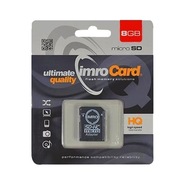 8GB pamäťová karta Imro microSD + 10C adaptér 8GB pamäťová karta Imro microSD + 10C adaptér