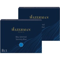 Náplne do pera Waterman Standard 2 balenie Modrá