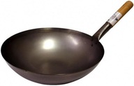 Wok z uhlíkovej ocele, priemer 35 cm - Zaoblený