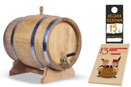 15L dubový sud na whisky moonshine vínne likéry darček (s certifikátom PZH) 15L dubový sud na whisky moonshine vínne likéry darček (s certifikátom PZH)