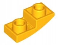 LEGO 1X2 ZAokrúhlené SVETLO ORANŽOVÉ Č. 24201