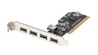 NOVÝ OVLÁDAČ 5 x USB 2.0 PCI KARTA 480 Mbps! NAA2