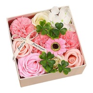 Ružové mydlo Flower Box Voňavé mydlo Ružové mydlo Flower Box Voňavé mydlo