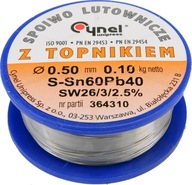 Spájkovacia náplň sn60pb40 0,5/100 76800 Cynel Spájkovacia náplň sn60pb40 0,5/100 76800 Cynel