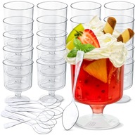 DEZERTNÉ poháre 150ml, 30 kusov + lyžičky DEZERTNÉ poháre 150ml, 30 kusov + lyžičky