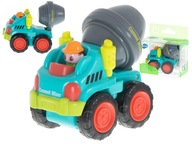 Detské autíčko, stavebné autíčko, hračka pre dvojročné dieťa, domiešavač betónu HOLA