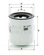 WD 10 001 x MANN-FILTER Filter, hydraulika velína