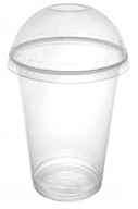 Jednorazový PET plastový pohár na Shake s viečkom 400 ml 50 kusov Jednorazový PET plastový pohár na Shake s viečkom 400 ml 50 kusov
