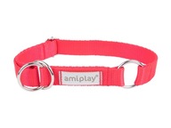 Amiplay Samba semi-choke nylonový obojok - L Red Amiplay Samba semi-choke nylonový obojok - L Red