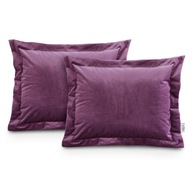 Súprava elegantných zamatových obliečok na vankúše 50x70 cm fialová Súprava elegantných zamatových obliečok na vankúše 50x70 cm fialová