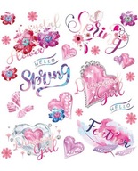 Spots Iron-on Transfers Spring malý list Spots Iron-on Transfers Spring malý list