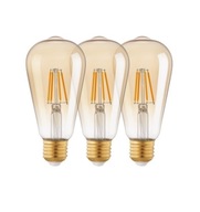 LED žiarovka E27 ST64 4W 2200K Amber 3-PAK Eglo LED žiarovka E27 ST64 4W 2200K Amber 3-PAK Eglo