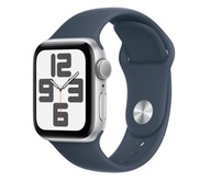 Apple Watch SE 2 40/strieborný hliník/športový pásik Storm Blue S/M GPS