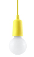 DIEGO 1 žlté moderné závesné svietidlo do spálne Sollux osvetlenie led