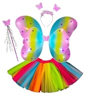 OUTFIT KOSTÝM BOTTERFLY VÍLA KRÍDLA TUTU SVIETIACA LED 3-9L OUTFIT KOSTÝM BOTTERFLY VÍLA KRÍDLA TUTU SVIETIACA LED 3-9L