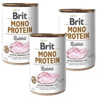 BRIT MONO PROTEINOVÉ KRÁĽIKA S KRÁLIKOM 6x400g BRIT MONO PROTEINOVÉ KRÁĽIKA S KRÁLIKOM 6x400g