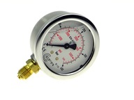 Manometer Tlakomer 400 barov 1/4" Glycerín
