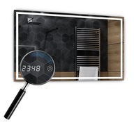 LED zrkadlo 80x70cm - Atlanta LED Touch Watch