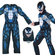 VENOM AVENGERS KOSTÝM SO SVALMI + MASKA 3-5L 110/116 VENOM AVENGERS KOSTÝM SO SVALMI + MASKA 3-5L 110/116