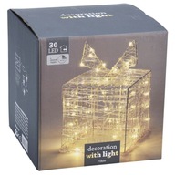SVIETIACI darček, dekorácia, vianočná dekorácia, osvetlenie, 30 LED svetiel SVIETIACI darček, dekorácia, vianočná dekorácia, osvetlenie, 30 LED svetiel