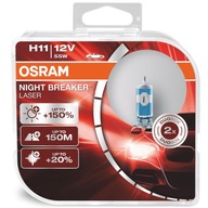 OSRAM NIGHT BREAKER LASER DUO 12V 55W +150% H11