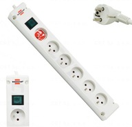 POWER STRIP 6 WHITE 3M BRENNENSTUHL