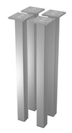 4 x HLINÍKOVÁ NOHA NA STOL V 400 MM ALU 4 x HLINÍKOVÁ NOHA NA STOL V 400 MM ALU