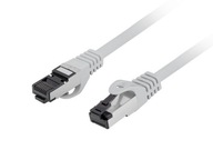 Patchcord cat.8.1 S/FTP CU 2m fluke prešiel šedý Patchcord cat.8.1 S/FTP CU 2m fluke prešiel šedý