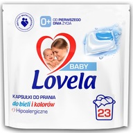 Lovela kapsule Biela farba do detskej bielizne 23 ks