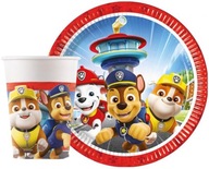 PAW PATROL CHASE MARSHALL RUBBLE NARODENINOVÉ hrnčeky a tanieriky SET 16 ks PAW PATROL CHASE MARSHALL RUBBLE NARODENINOVÉ hrnčeky a tanieriky SET 16 ks