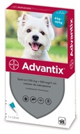 Advantix pre psov od 4 do 10 kg 1,0 ml x 4ks Advantix pre psov od 4 do 10 kg 1,0 ml x 4ks