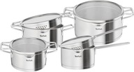 Sada hrncov Tefal Nordica, pokrievky, indukcia, 8 kusov, nerez Sada hrncov Tefal Nordica, pokrievky, indukcia, 8 kusov, nerez
