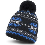 Pánska zimná čiapka SABFIL zateplená flísom s brmbolcom Unisex zateplená Pánska zimná čiapka SABFIL zateplená flísom s brmbolcom Unisex zateplená