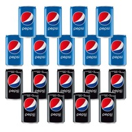 Pepsi Cola + Max sýtený nápoj bez cukru, 18x 200ml plechovka