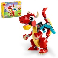 LEGO CREATOR 3 V 1 ČERVENÝ DRAK PHOENIX RYBA SADA BLOKOV 149 PRVKOV. 6+ LEGO CREATOR 3 V 1 ČERVENÝ DRAK PHOENIX RYBA SADA BLOKOV 149 PRVKOV. 6+