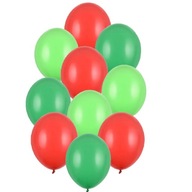 Balóny 30 cm - Vianoce 3 farby 10 ks