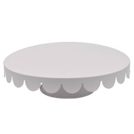 Tortový tanier oceľový biely 28x7,6cm BRUNBESTE