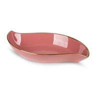 Sibel dekoratívny tanier 35X17X5Cm Tmavoružová
