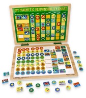 Magnetická tabuľa zodpovednosti pre deti Magnetická tabuľa zodpovednosti pre deti
