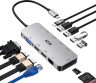 Dokovacia stanica pre dva monitory s HDMI a USB-C 3.0