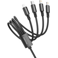 Kábel BX72 4 v 1 2 x iPhone micro USB Type-C Type-C Kábel BX72 4 v 1 2 x iPhone micro USB Type-C Type-C