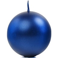 SVIEČKA guľa tmavomodrá metalíza SVIEČKY 6 cm 10 ks SVIEČKA guľa tmavomodrá metalíza SVIEČKY 6 cm 10 ks