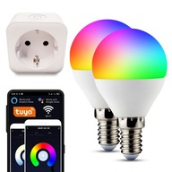Timer Smart Home 2x E27 WiFi žiarovka